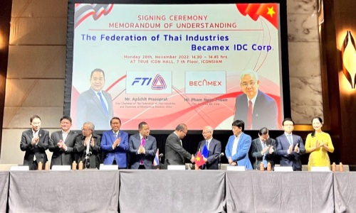 Tổng Công ty Becamex IDC ký kết hợp tác với Liên đoàn Công nghiệp Thái Lan (FTI)